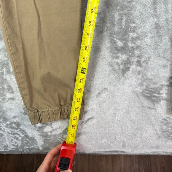 Free Planet Jogger Pants Size Large Drawstring Elastic Waist Cuffs Khaki - Picture 6 of 6